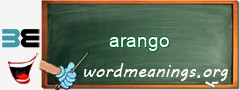 WordMeaning blackboard for arango
